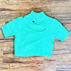Cider Aqua Knit Top